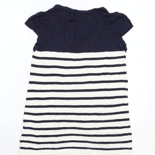 TU Womens Multicoloured Striped Knit Pullover Jumper Size 12