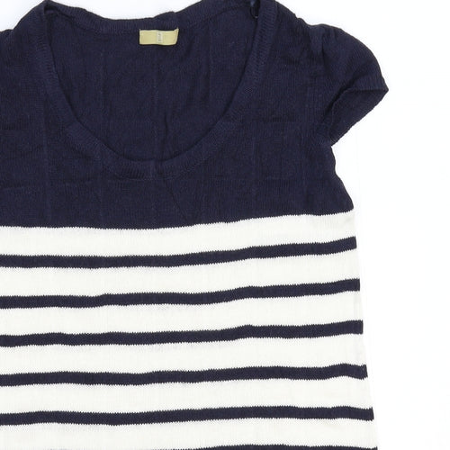 TU Womens Multicoloured Striped Knit Pullover Jumper Size 12