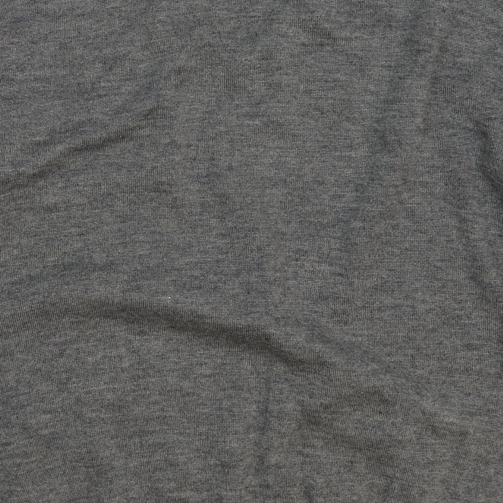 Gabicci Mens Grey Striped Knit Pullover Jumper Size 2XL