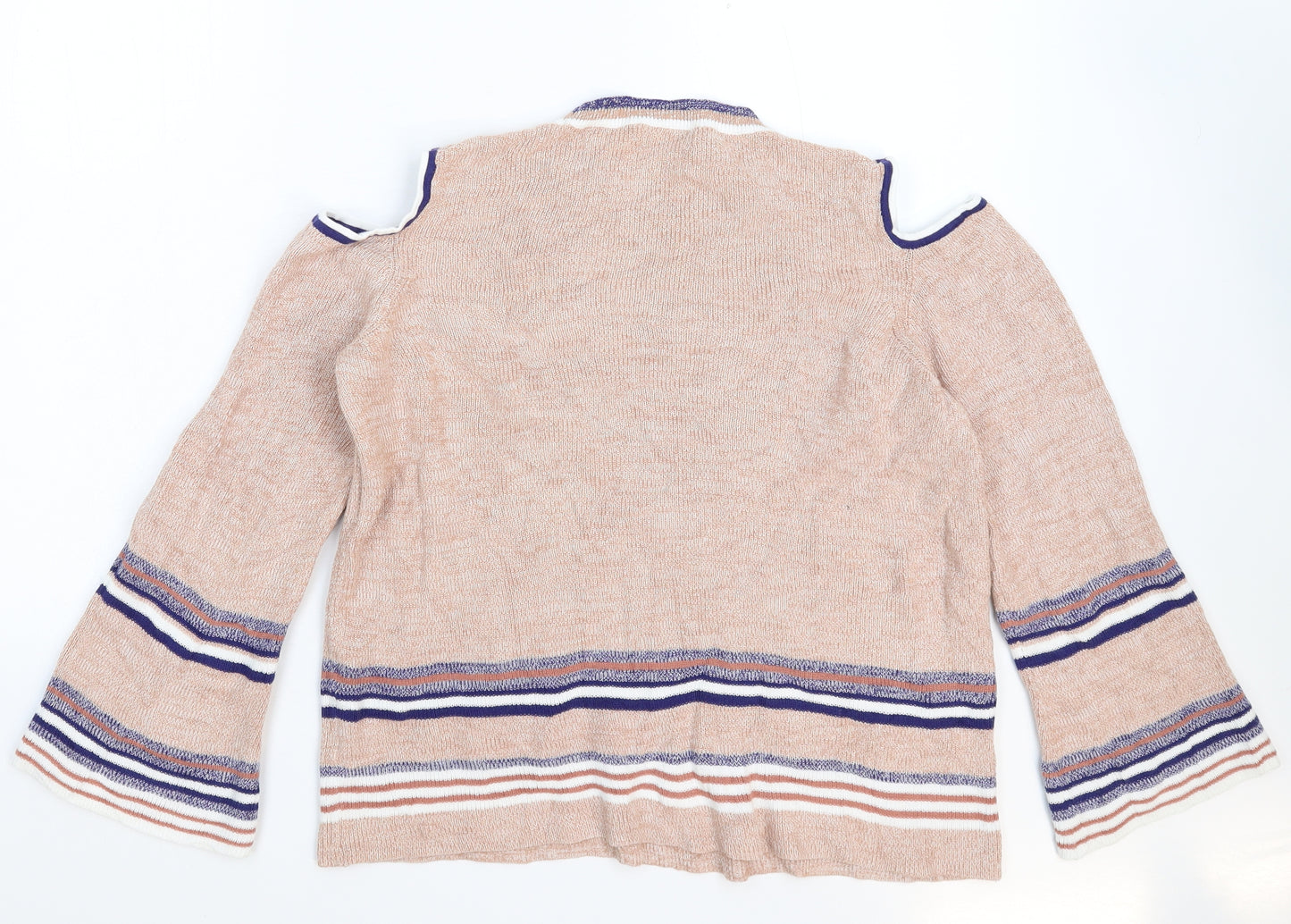Papaya Womens Beige  Knit Pullover Jumper Size 18