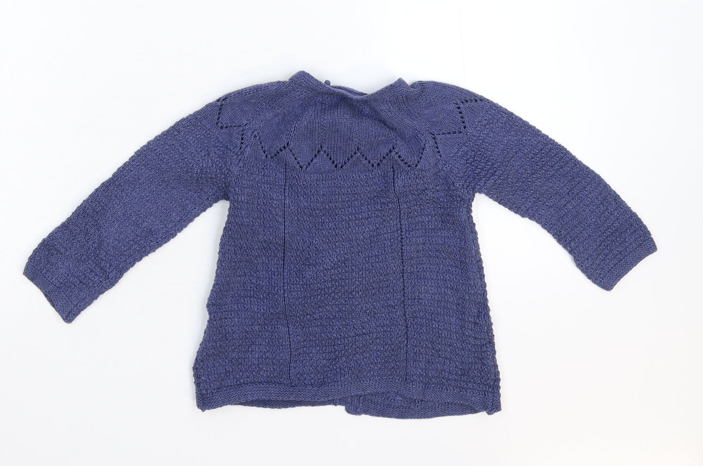 TU Girls Blue  Knit Cardigan Jumper Size 12-18 Months