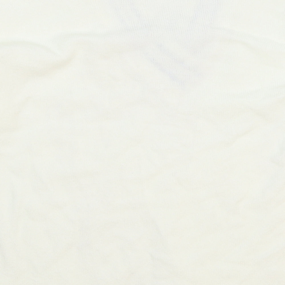 Pure & Natural Womens White  Knit Pullover Jumper Size L