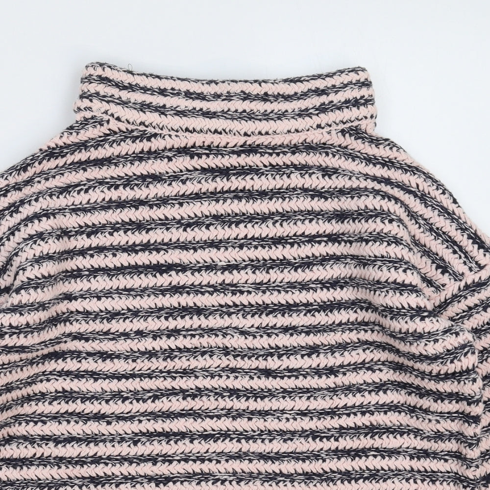 M&Co Womens Multicoloured Striped Knit Pullover Jumper Size 12