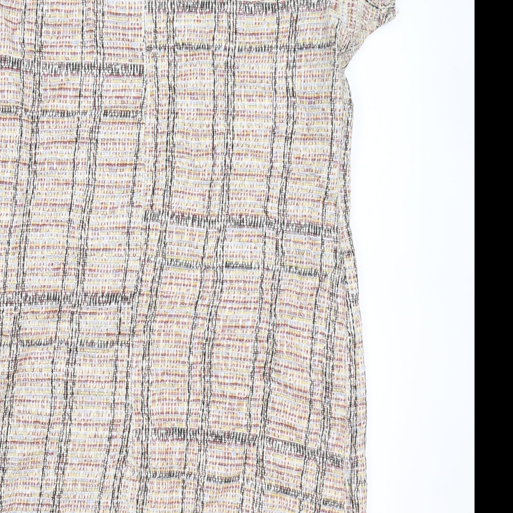 Primark Womens Multicoloured Check  Jumper Dress  Size 14