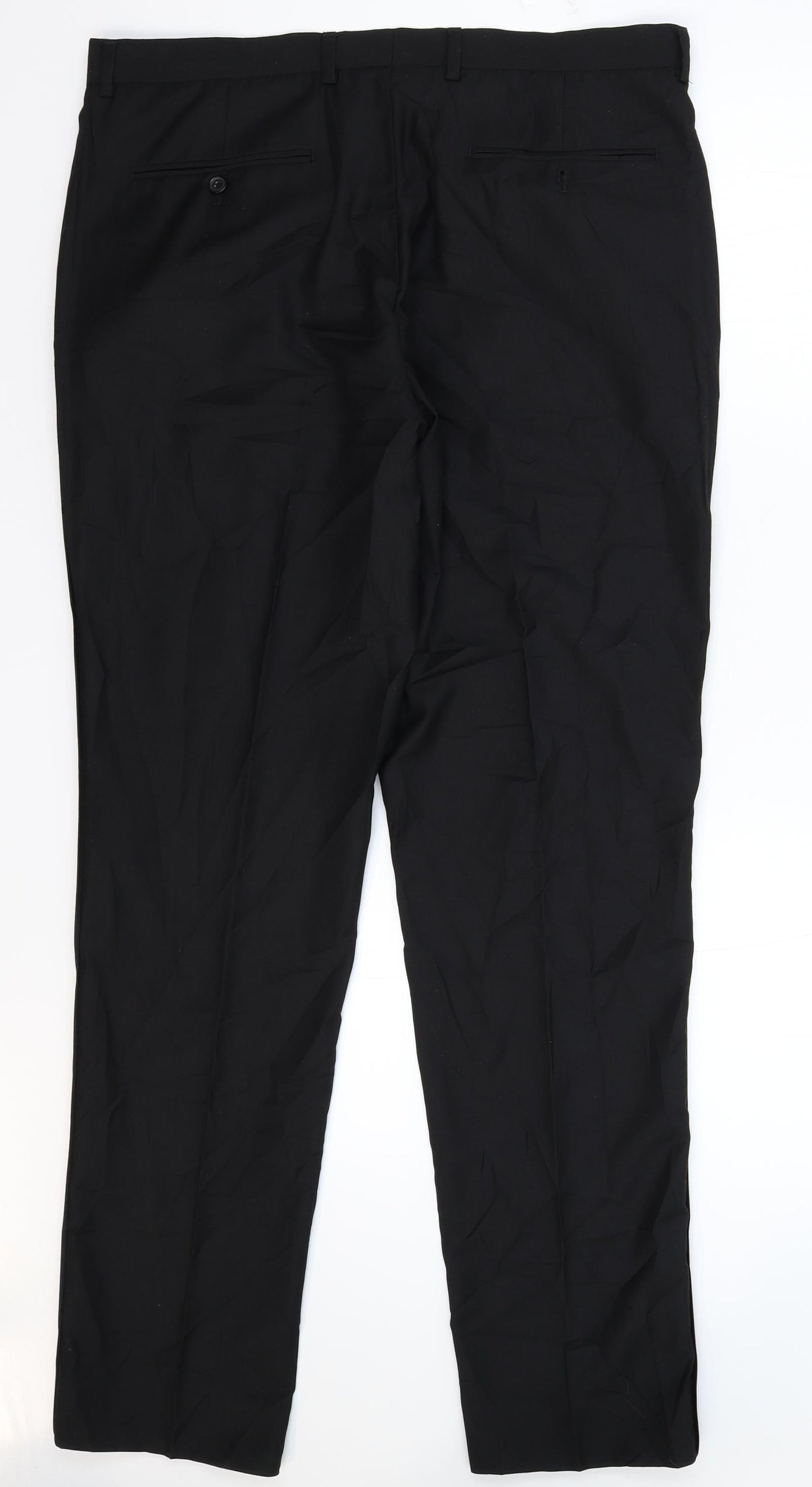 Matalan Mens Black   Dress Pants Trousers Size 34 L33 in