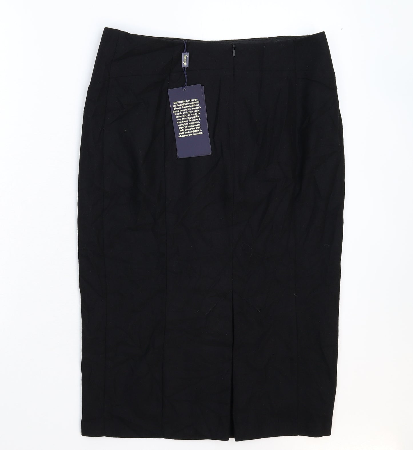 Marks and Spencer Womens Black   Straight & Pencil Skirt Size 12