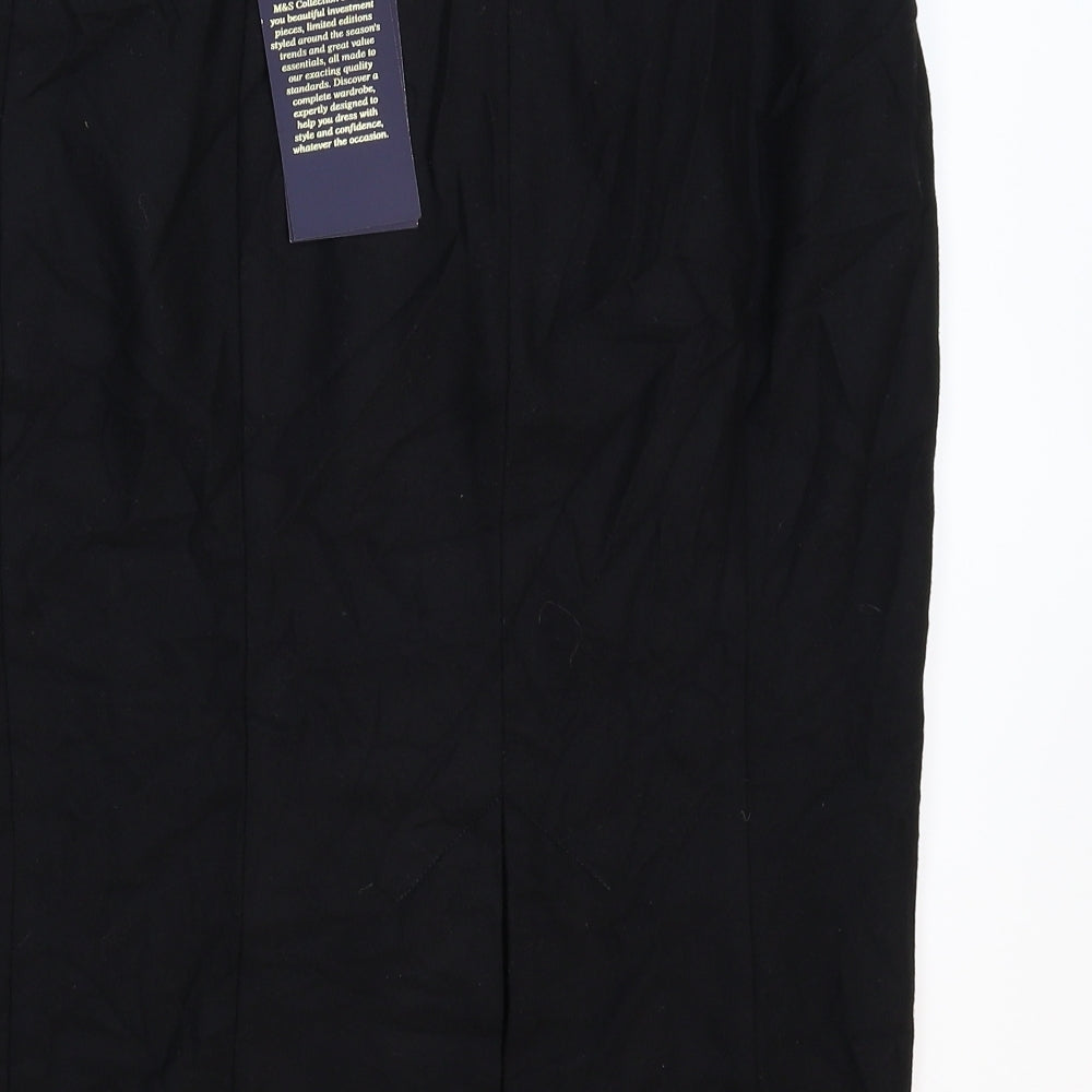 Marks and Spencer Womens Black   Straight & Pencil Skirt Size 12