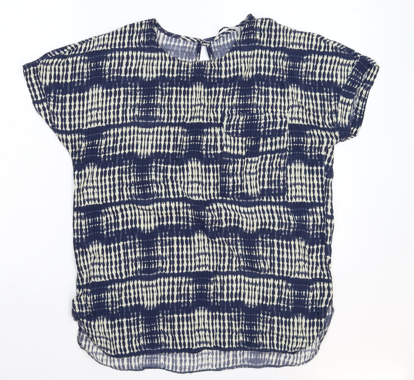 TU Womens Multicoloured Geometric  Basic Blouse Size 14