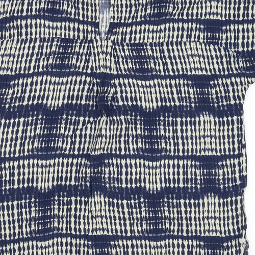 TU Womens Multicoloured Geometric  Basic Blouse Size 14