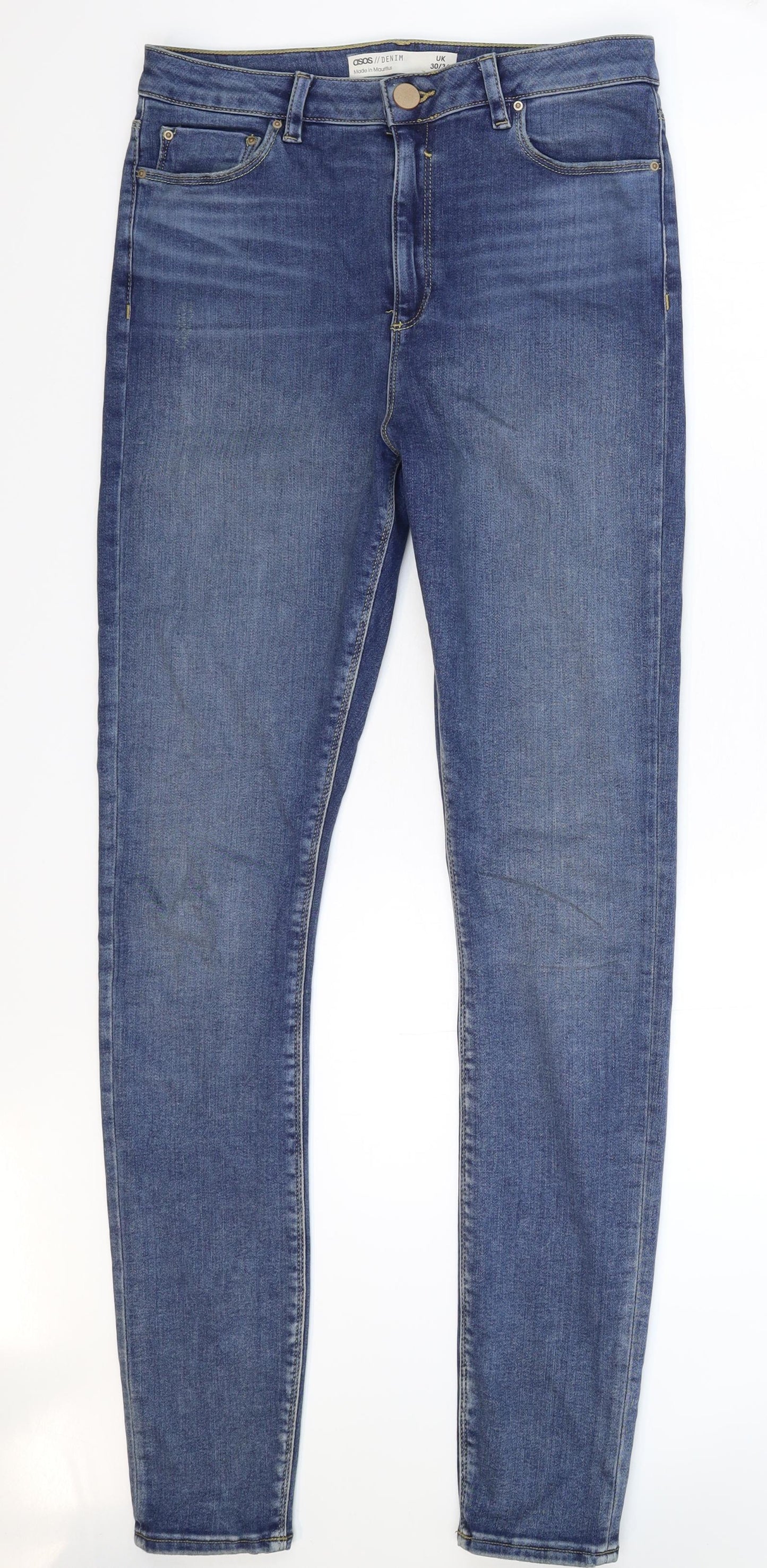 ASOS Mens Blue  Denim Skinny Jeans Size 30 L33 in