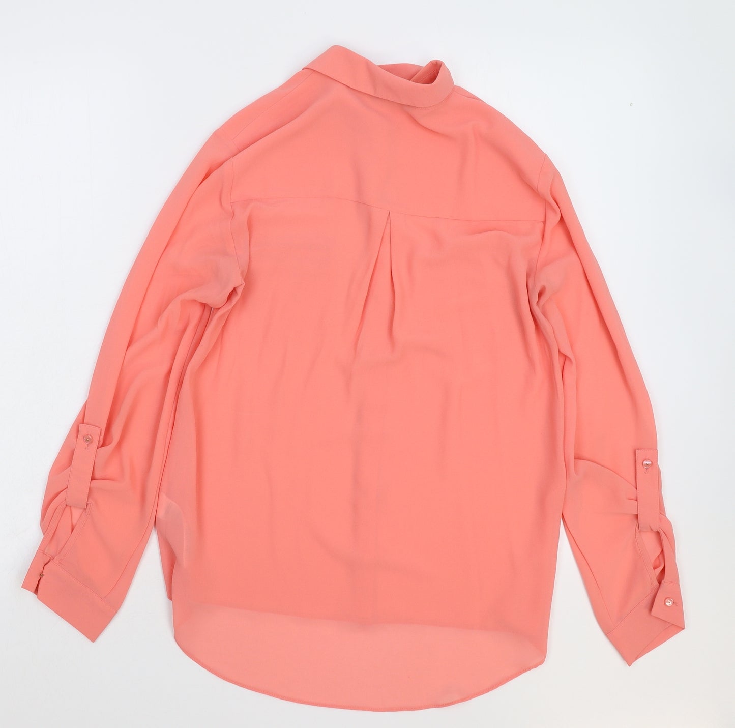 New Look Womens Pink   Basic Button-Up Size 12