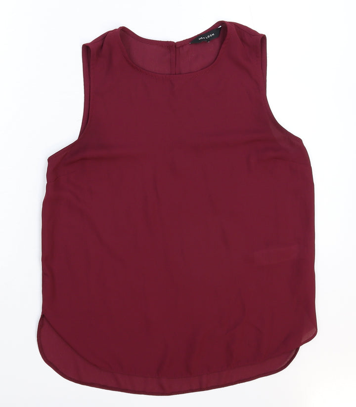 New Look Womens Purple   Basic Tank Size 10