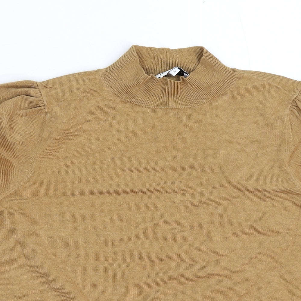 Warehouse Womens Beige  Knit Pullover Jumper Size 14