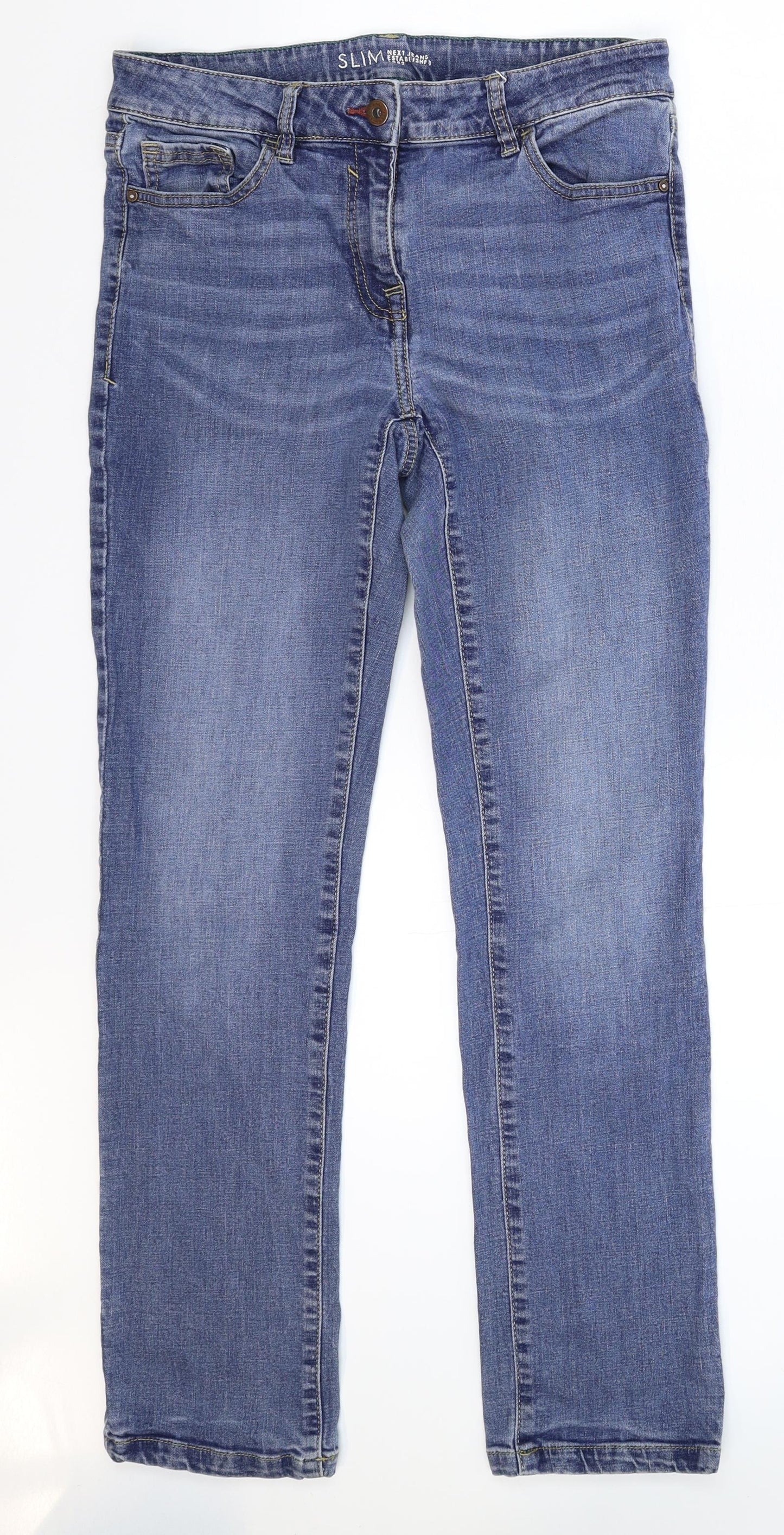 NEXT Womens Blue  Denim Skinny Jeans Size 12 L29 in