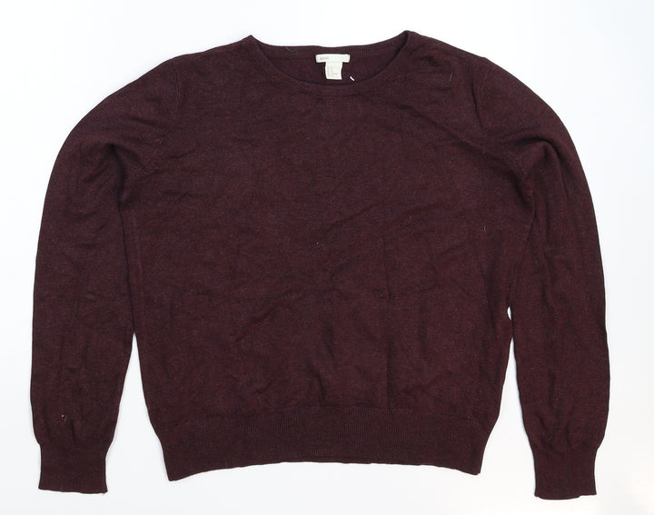 H&M Womens Brown Knit Pullover Jumper Size M