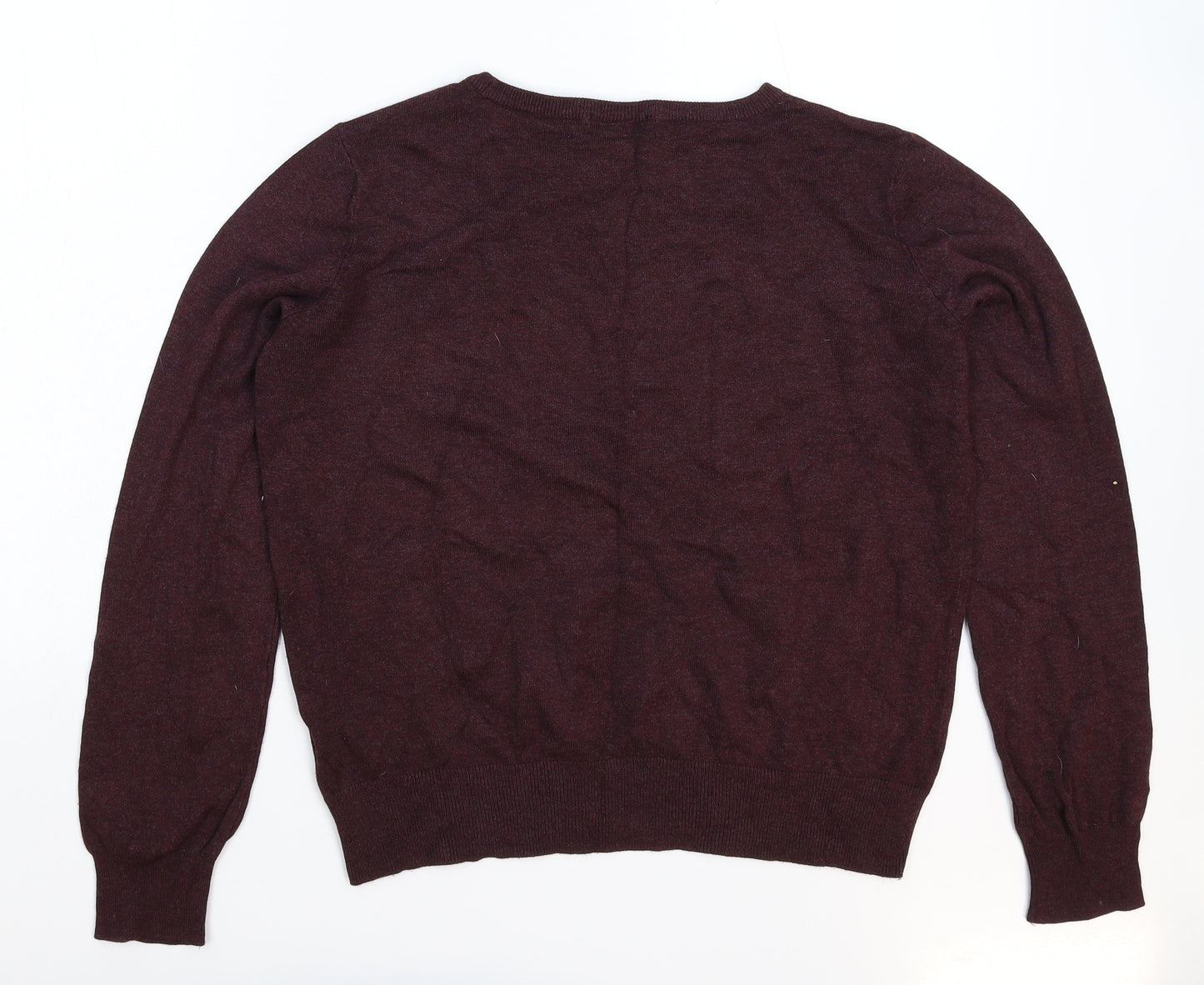 H&M Womens Brown  Knit Pullover Jumper Size M