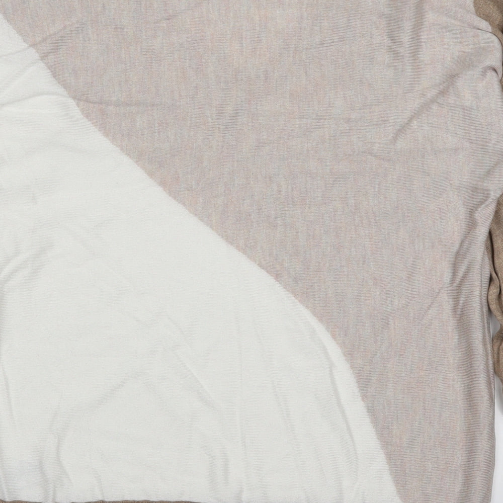 NEXT Womens Beige Camouflage  Pullover Jumper Size S  - Colourblock