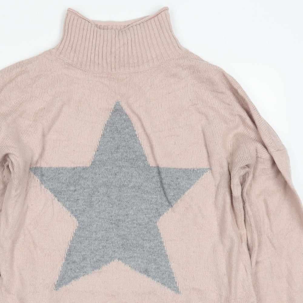 NEXT Womens Pink  Knit Pullover Jumper Size M  - Star