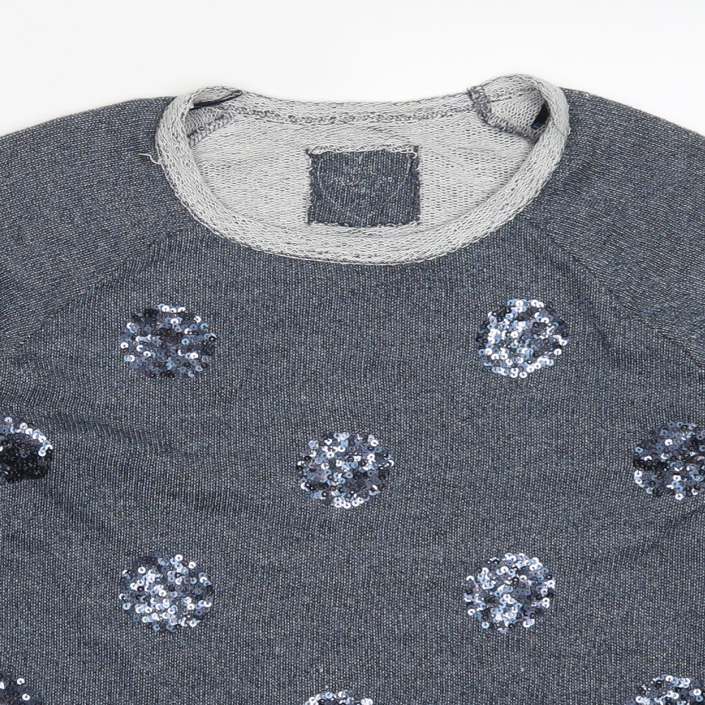 NEXT Womens Blue Polka Dot  Pullover Jumper Size 12