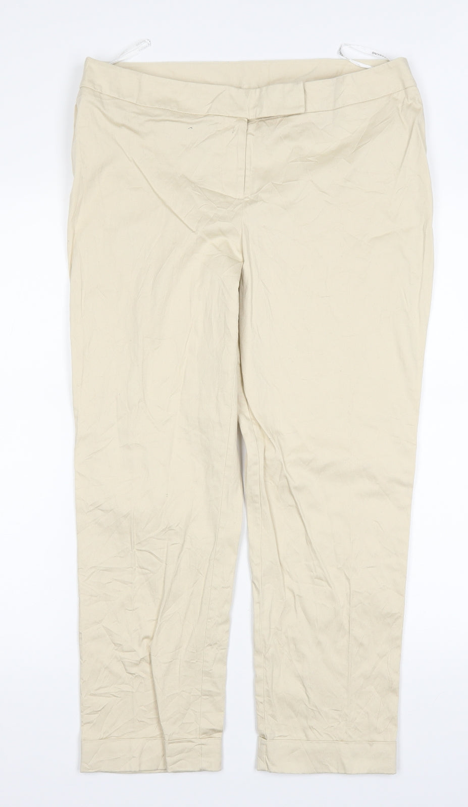 Dorothy Perkins Womens Beige   Trousers  Size 14 L24 in
