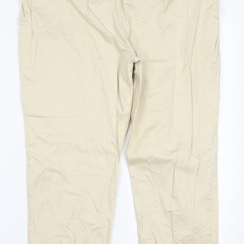 Dorothy Perkins Womens Beige   Trousers  Size 14 L24 in