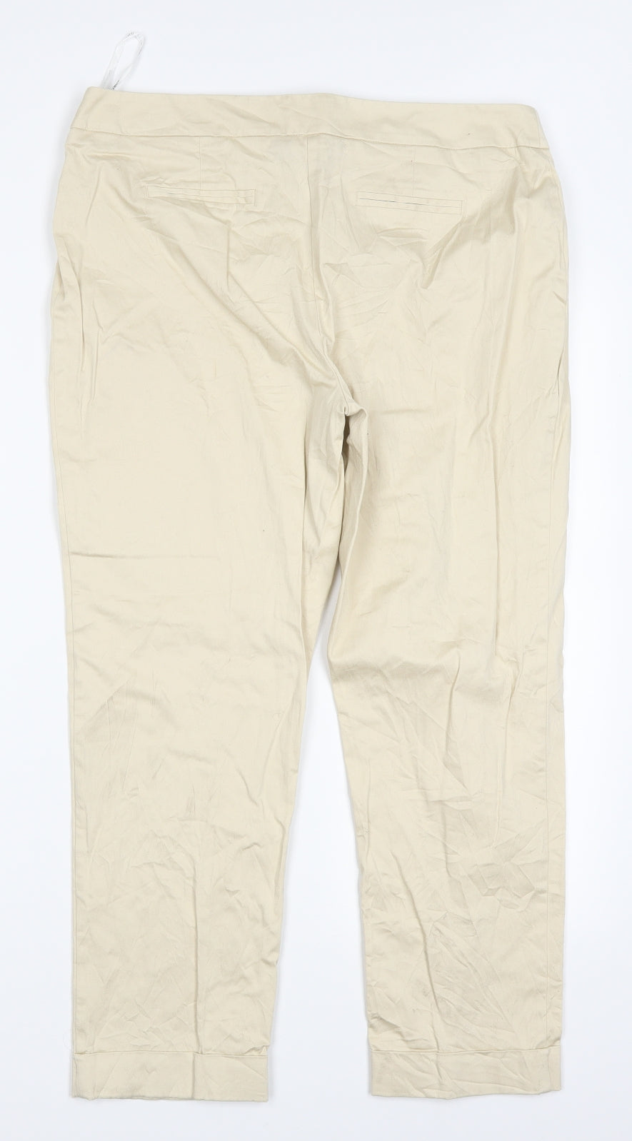 Dorothy Perkins Womens Beige   Trousers  Size 14 L24 in