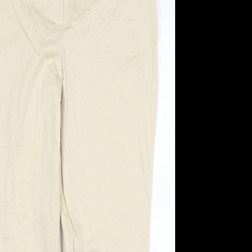 Dorothy Perkins Womens Beige   Trousers  Size 14 L24 in