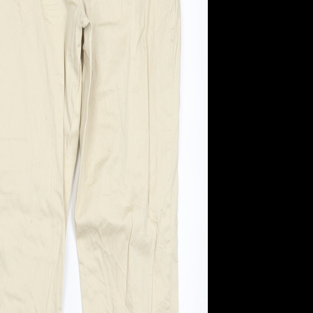 Dorothy Perkins Womens Beige   Trousers  Size 14 L24 in
