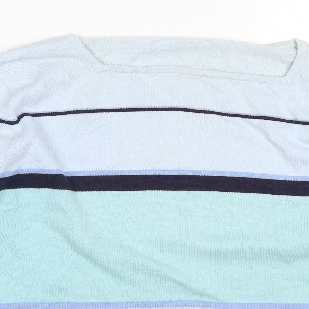 Preworn Womens Blue Striped  Pullover Jumper Size 14