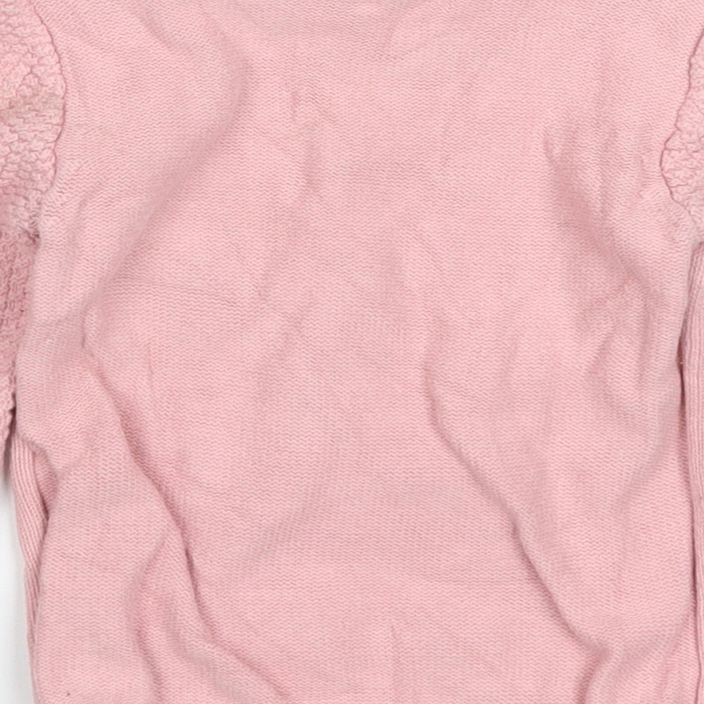 Nutmeg Girls Pink   Pullover Jumper Size 12-18 Months  - Fox