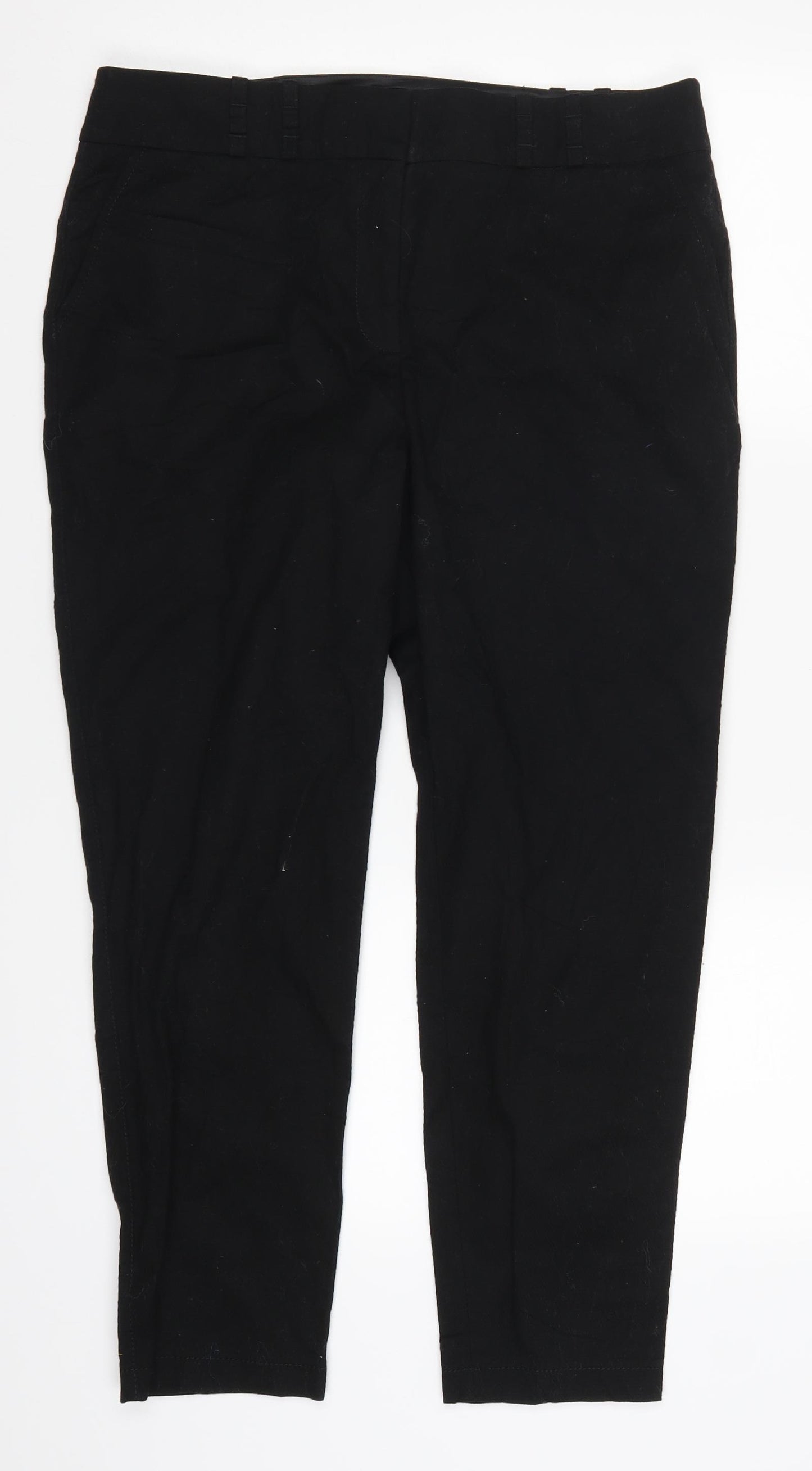 NEXT Womens Black   Trousers  Size 14 L25 in