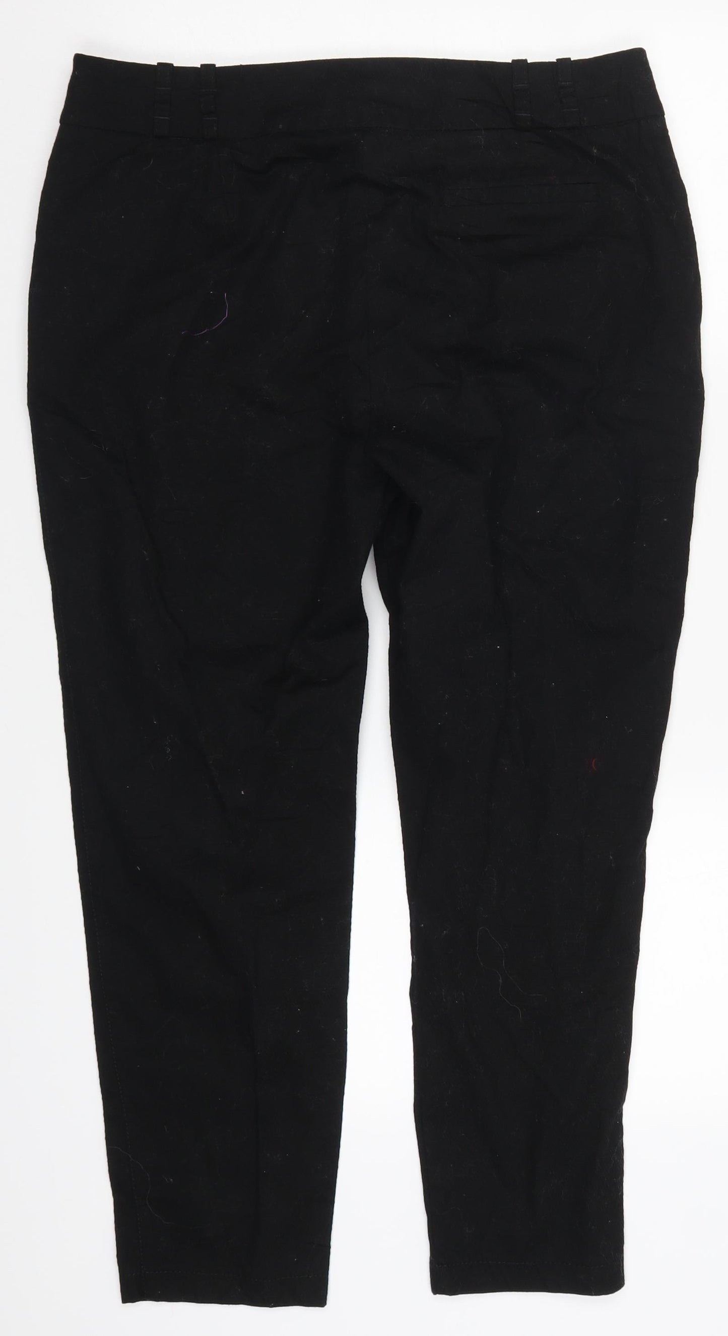 NEXT Womens Black   Trousers  Size 14 L25 in