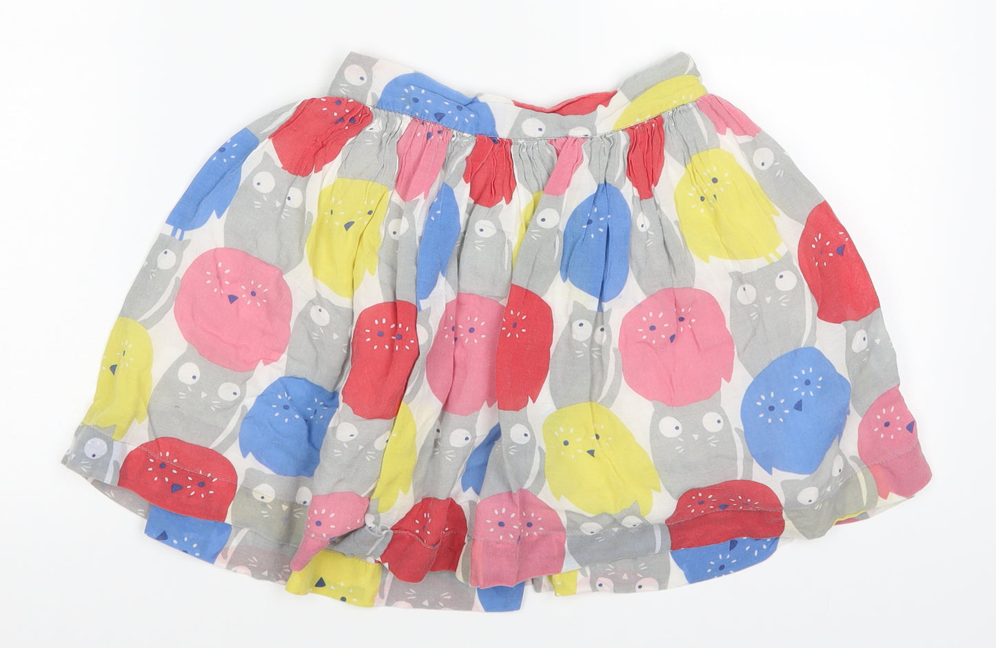 Mini Boden Girls Multicoloured Animal Print  Skater Skirt Size 9-10 Years - Cats
