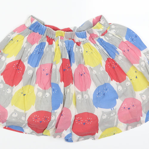 Mini Boden Girls Multicoloured Animal Print  Skater Skirt Size 9-10 Years - Cats