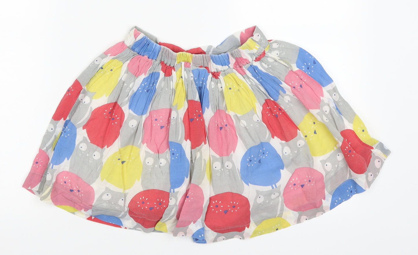 Mini Boden Girls Multicoloured Animal Print  Skater Skirt Size 9-10 Years - Cats