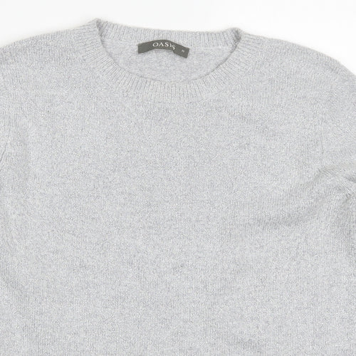 Oasis Womens Grey   Pullover Jumper Size M