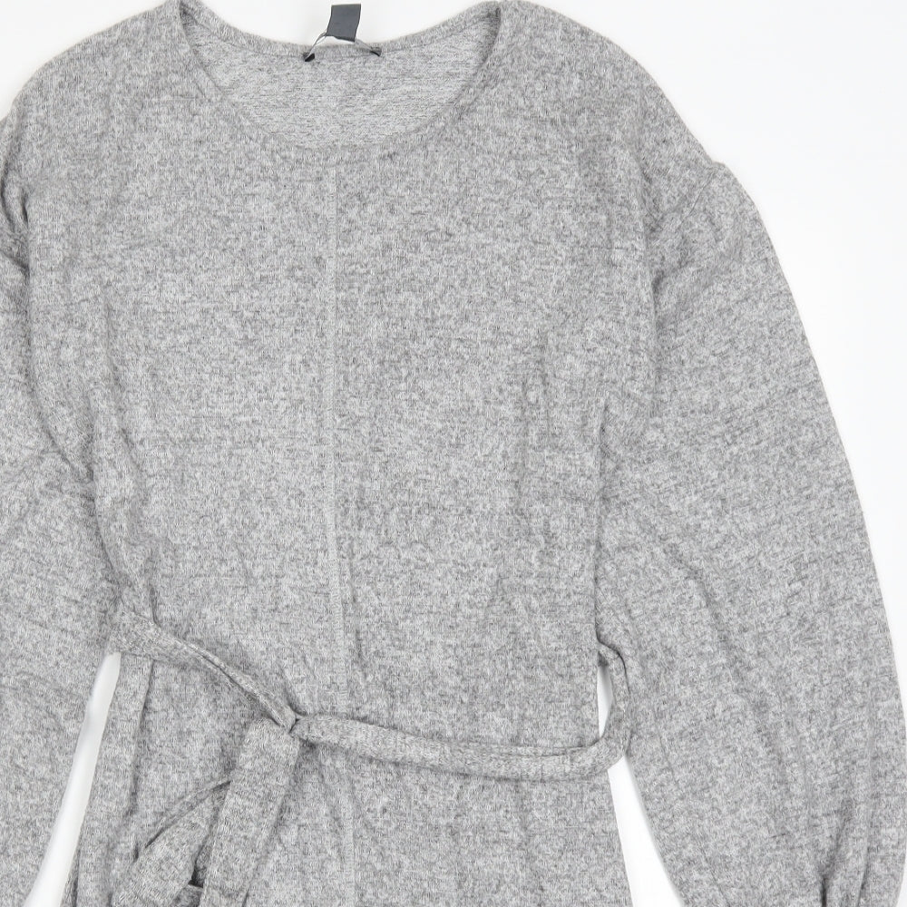 Primark Womens Grey   Jumper Dress  Size 10