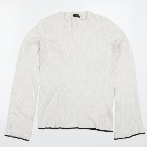 F&F Womens White   Pullover Jumper Size 14
