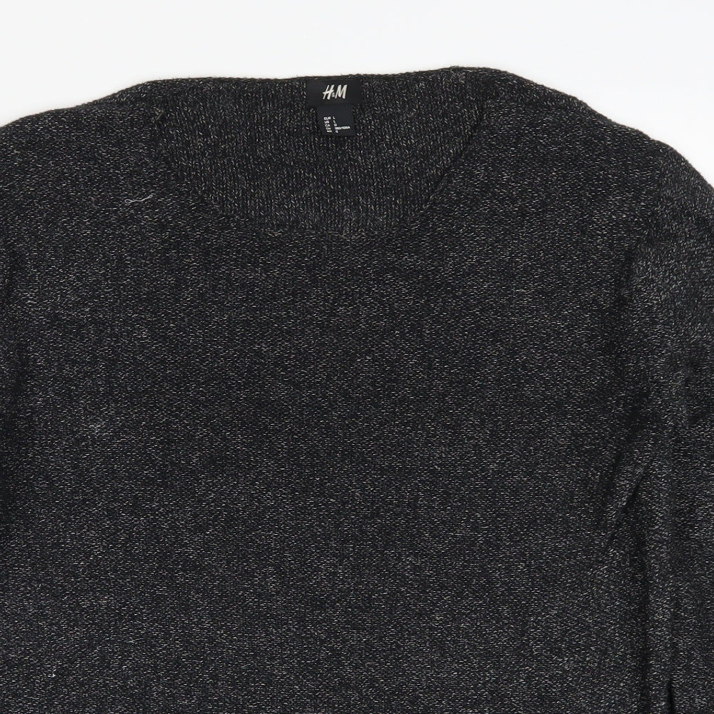 H&M Mens Grey   Pullover Jumper Size L