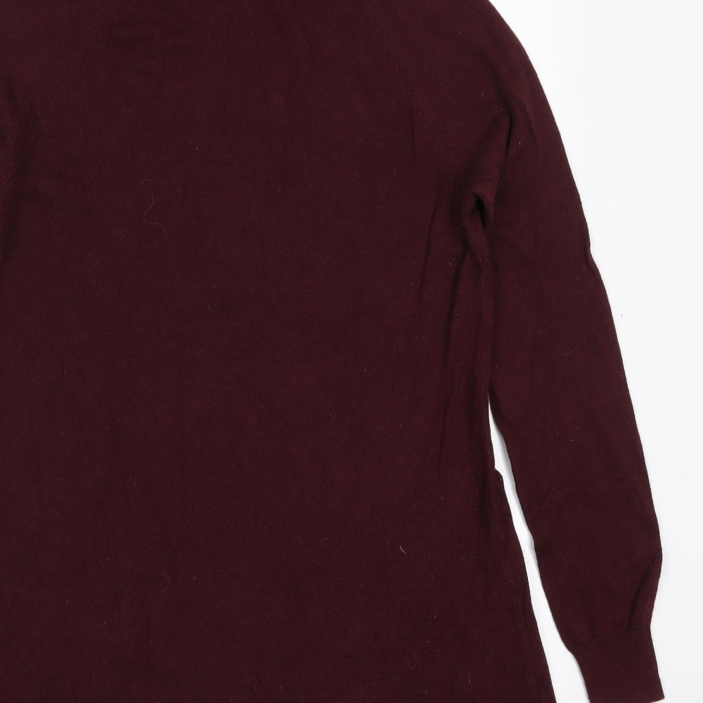 Marks and Spencer Womens Red   Pullover Jumper Size 12  - Burgundy