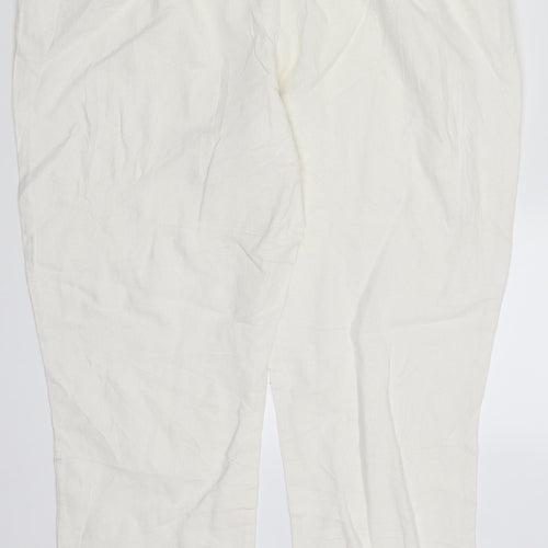 Dorothy Perkins Womens White   Trousers  Size 14 L25 in
