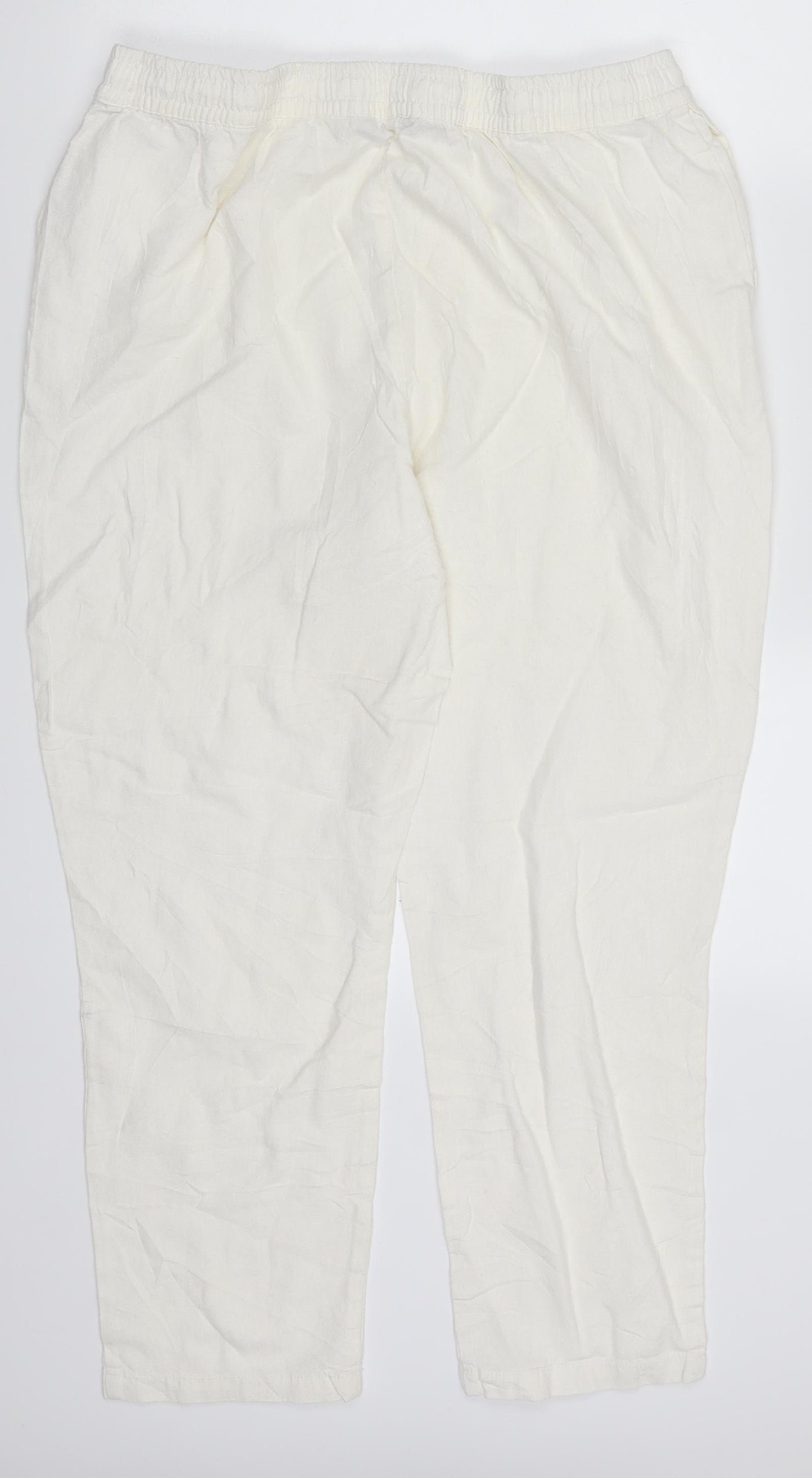 Dorothy Perkins Womens White   Trousers  Size 14 L25 in