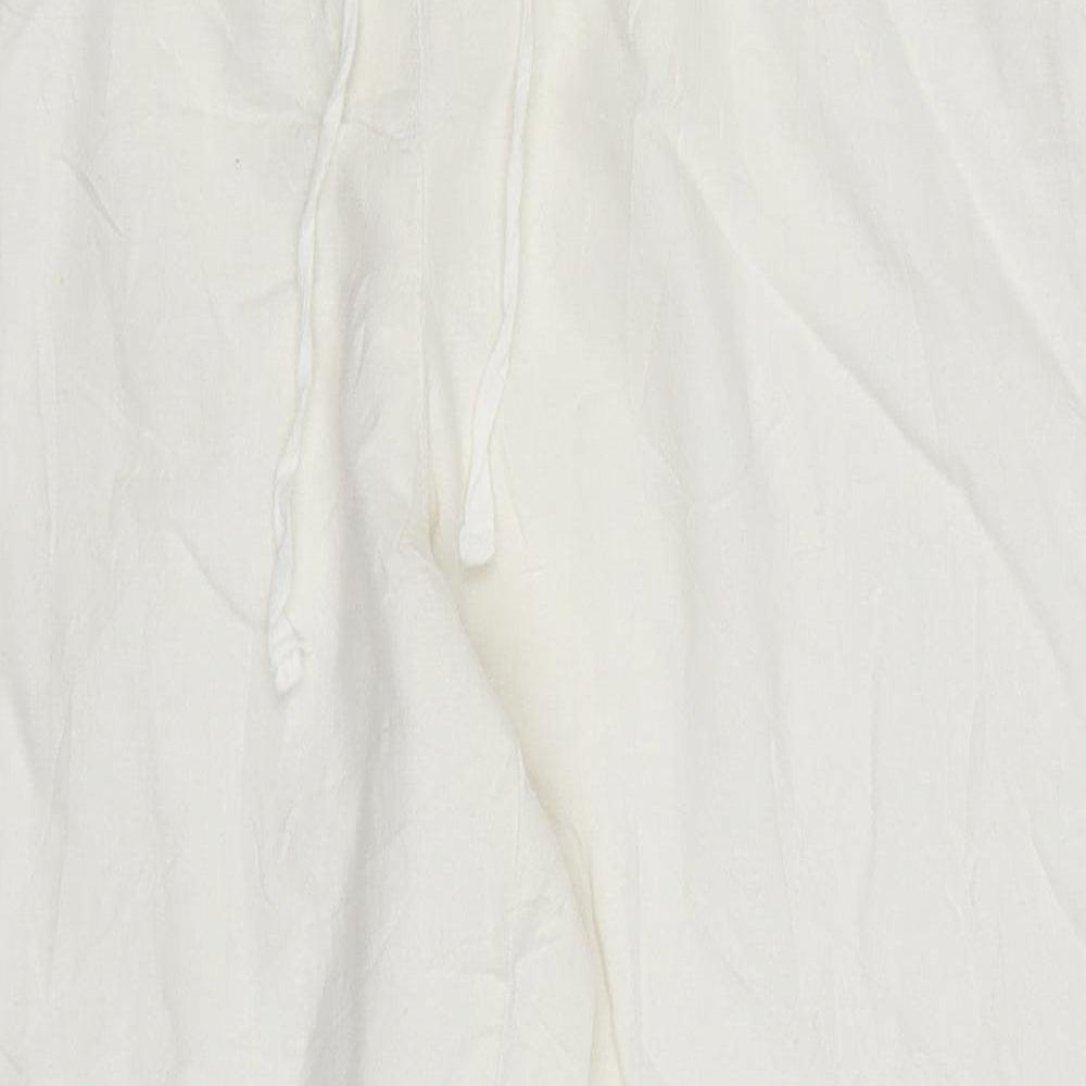 Dorothy Perkins Womens White   Trousers  Size 14 L25 in