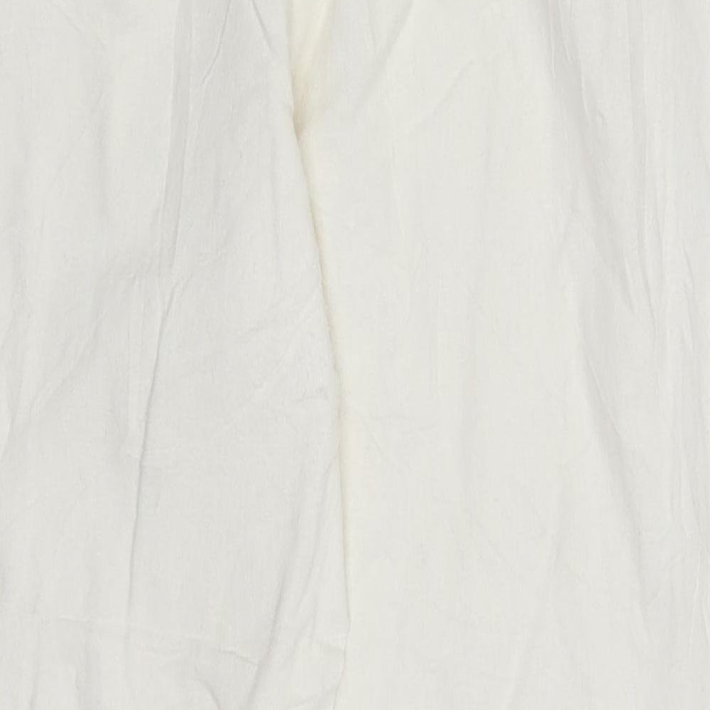 Dorothy Perkins Womens White   Trousers  Size 14 L25 in