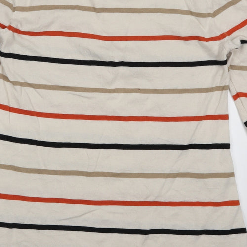 TU Womens Beige Striped  Pullover Jumper Size 12