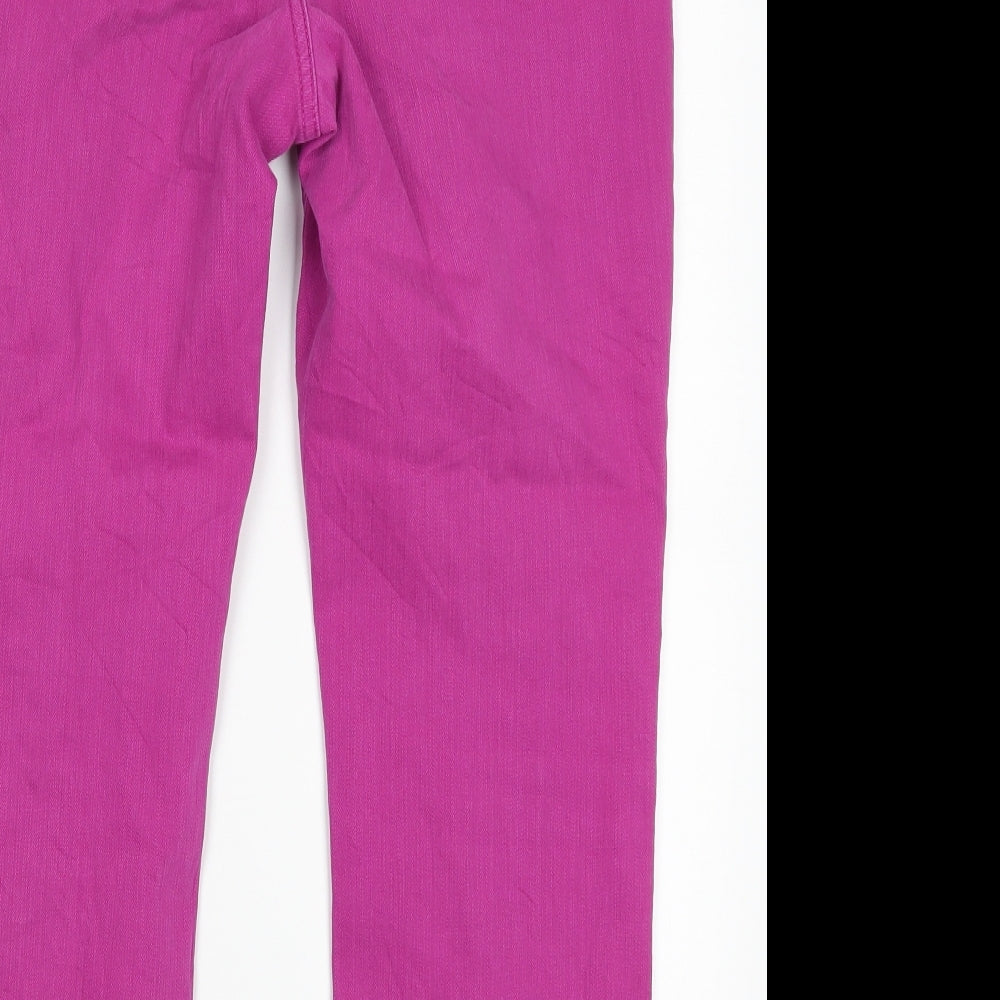 White Stuff Womens Pink  Denim Cropped Jeans Size 14 L24 in
