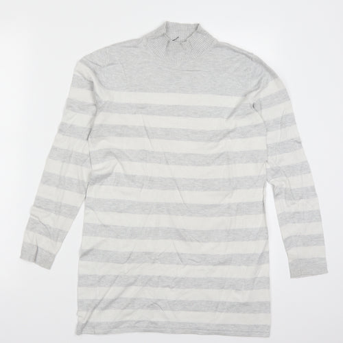 Atmosphere Womens Grey Striped  Pullover Jumper Size 10