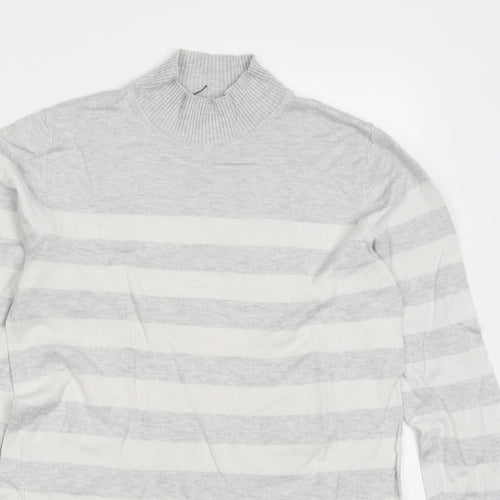 Atmosphere Womens Grey Striped  Pullover Jumper Size 10