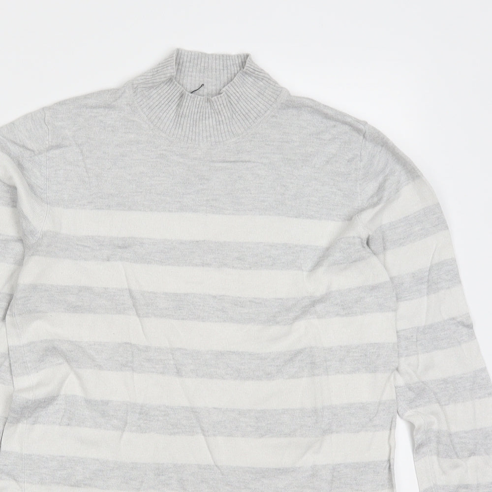 Atmosphere Womens Grey Striped  Pullover Jumper Size 10