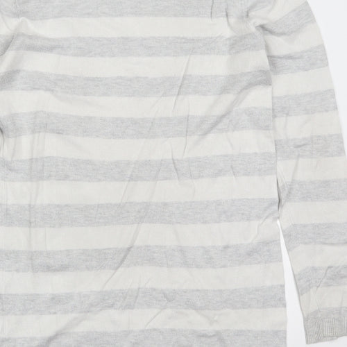 Atmosphere Womens Grey Striped  Pullover Jumper Size 10